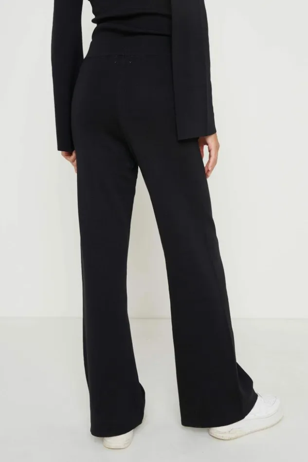 Pretty Lavish Knitwear Women Hayden Knit Trousers Black