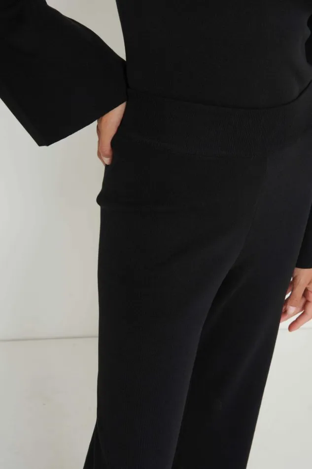 Pretty Lavish Knitwear Women Hayden Knit Trousers Black