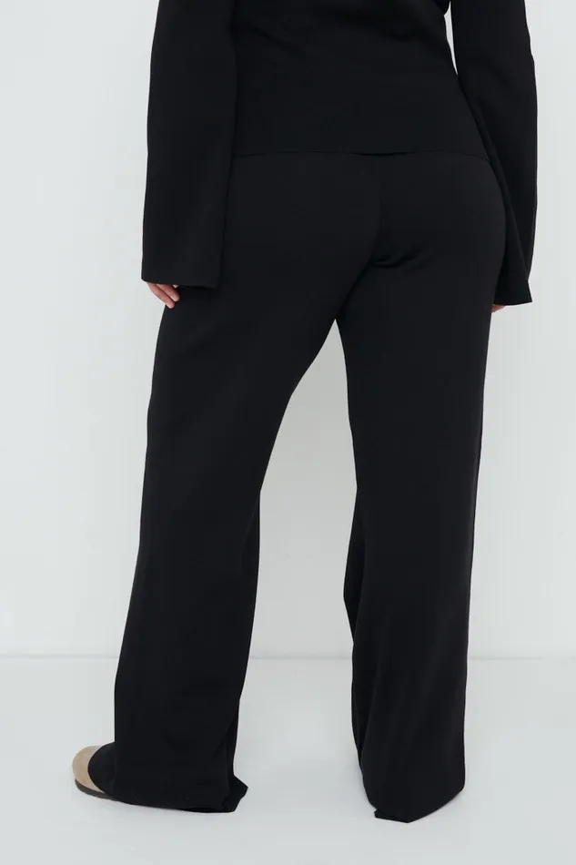 Pretty Lavish Knitwear Women Hayden Knit Trousers Black