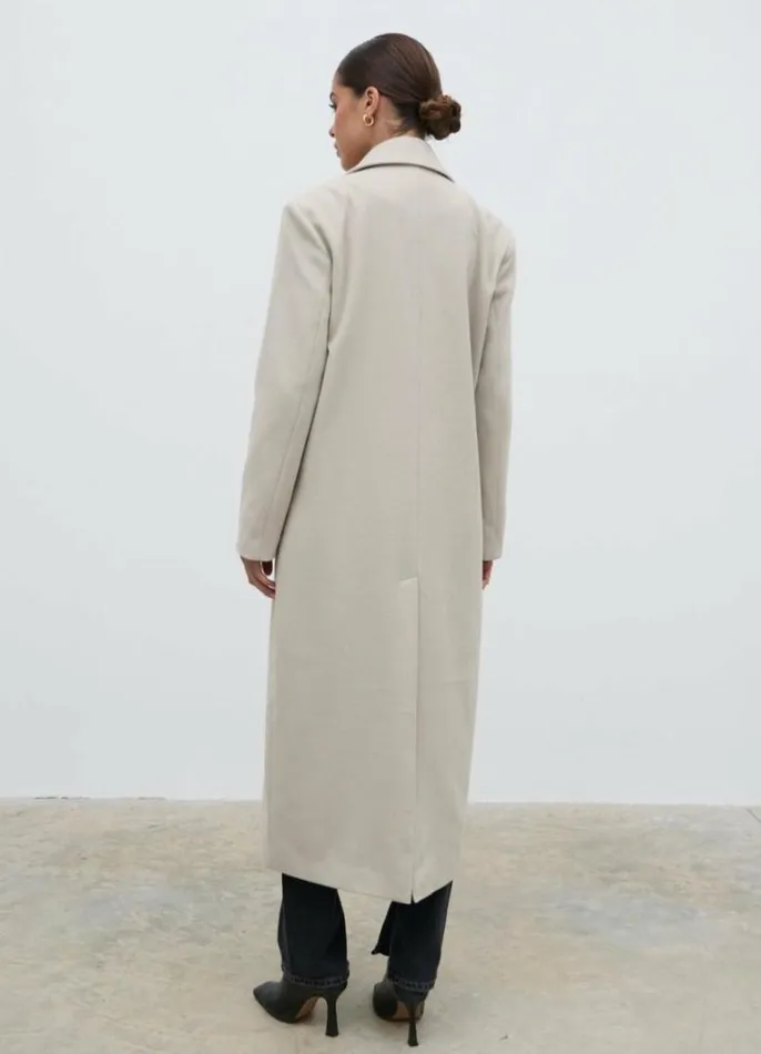 Pretty Lavish Outerwear Women Carissa Oversized Tailored Coat Cream