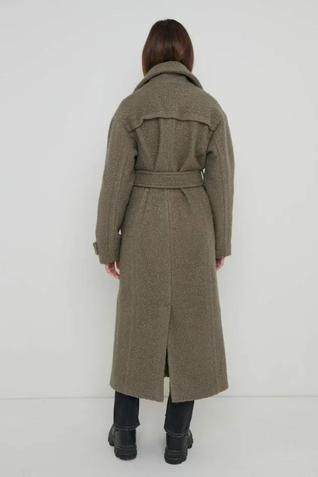 Pretty Lavish Outerwear Women Grayson Boucle Oversized Coat Brown