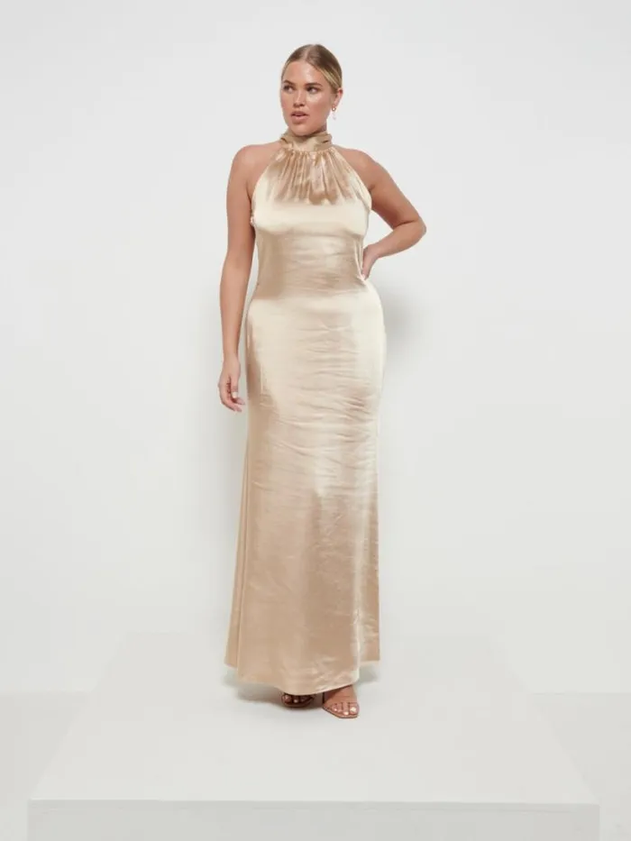 Pretty Lavish Satin Bridesmaid Dresses Women Odelle Maxi Bridesmaid Dress Bronze Pretty Lavish Satin Bridesmaid Dresses Women Odelle Maxi Bridesmaid Dress Bronze