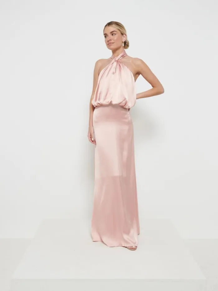 Pretty Lavish Satin Bridesmaid Dresses Women Sammie Recycled Maxi Bridesmaid Dress Matte True Blush Pretty Lavish Satin Bridesmaid Dresses Women Sammie Recycled Maxi Bridesmaid Dress Matte True Blush