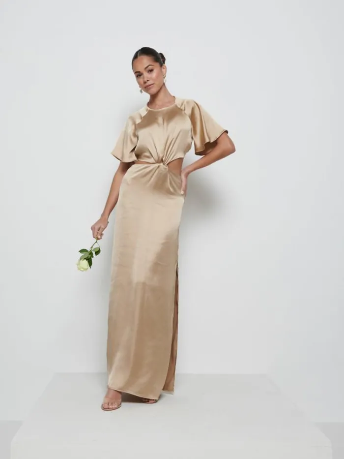 Pretty Lavish Satin Bridesmaid Dresses Women Zara Twist Knot Bridesmaid Dress Bronze Pretty Lavish Satin Bridesmaid Dresses Women Zara Twist Knot Bridesmaid Dress Bronze