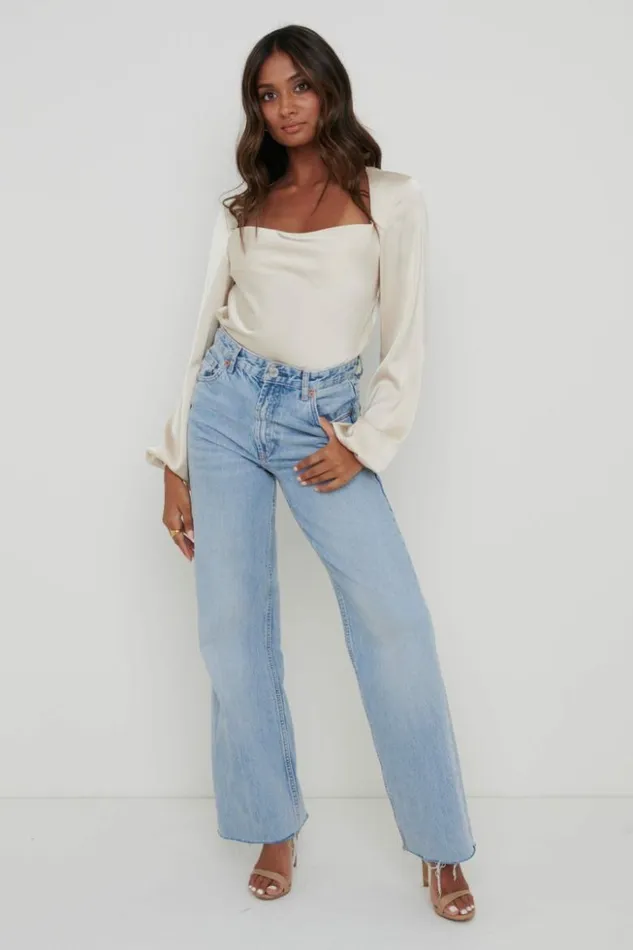 Pretty Lavish Tops Women Janis Blouse Cream