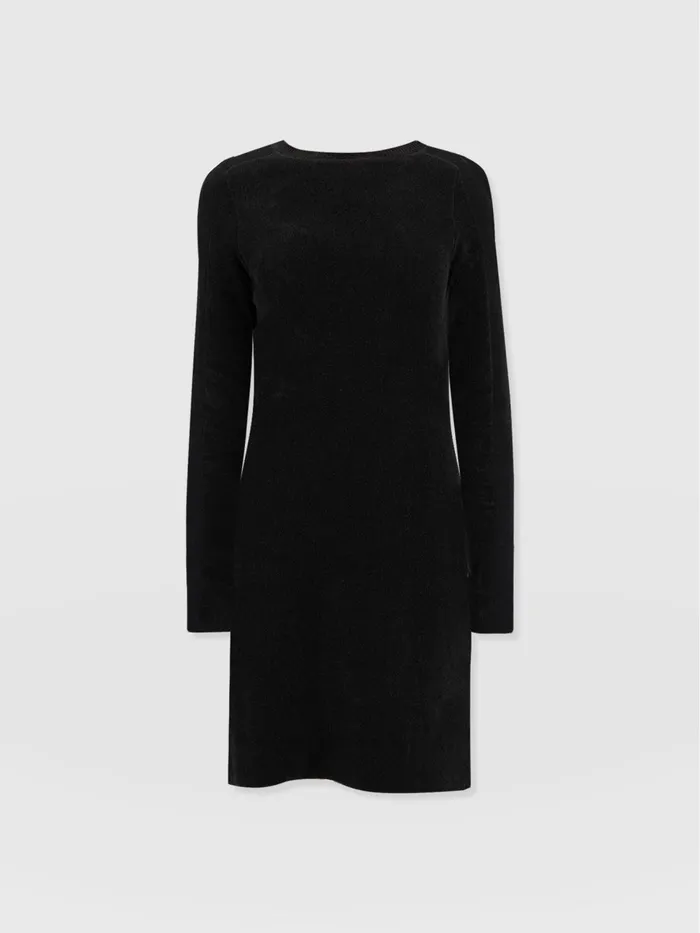 Raya Knit Dress 8211 Black Black Women Saint And Sofia Dresses