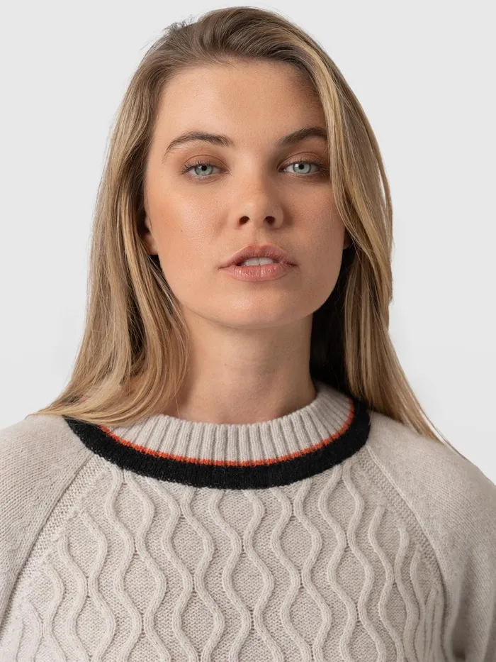 Rayner Cashmere Jumper 8211 Beige Beige Women Saint And Sofia Knitwear