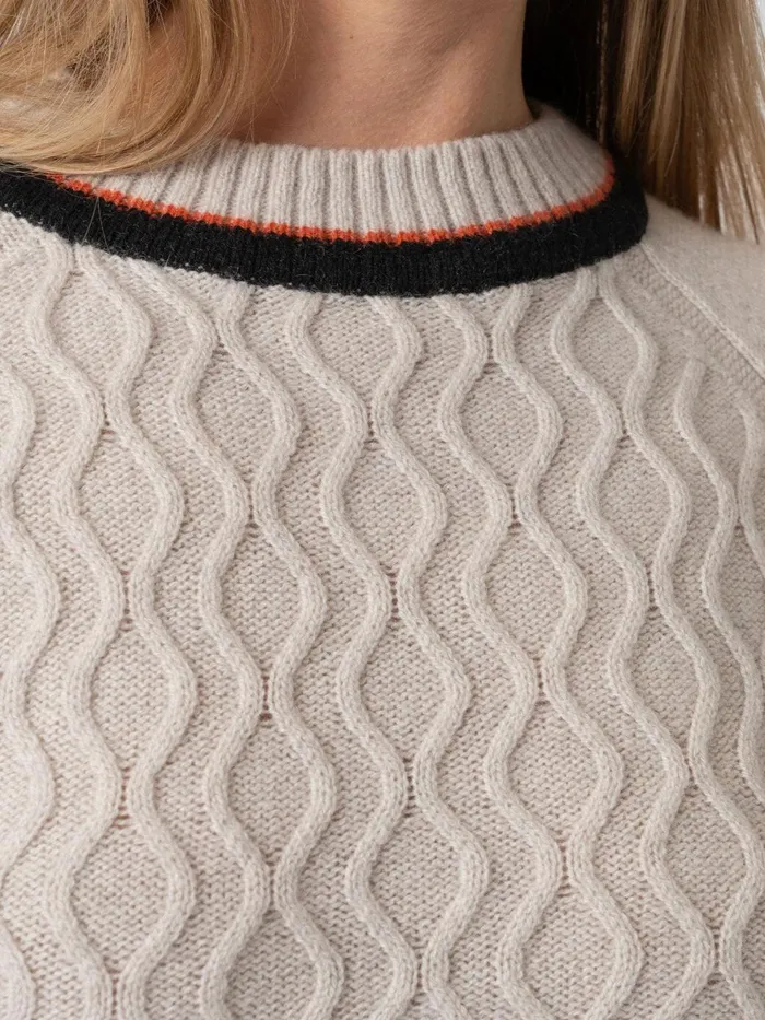 Rayner Cashmere Jumper 8211 Beige Beige Women Saint And Sofia Knitwear