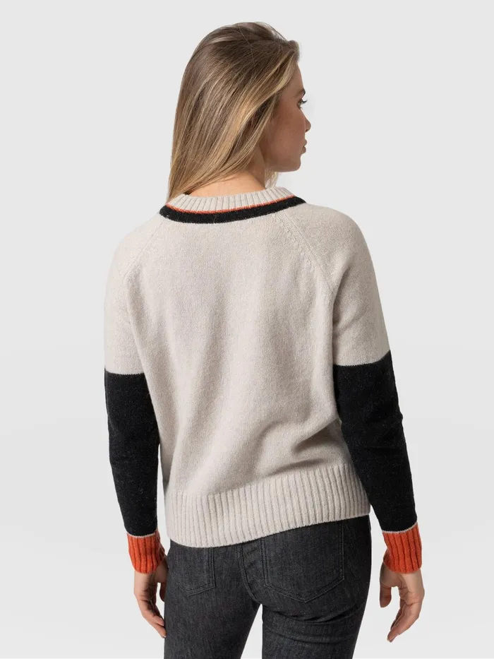 Rayner Cashmere Jumper 8211 Beige Beige Women Saint And Sofia Knitwear