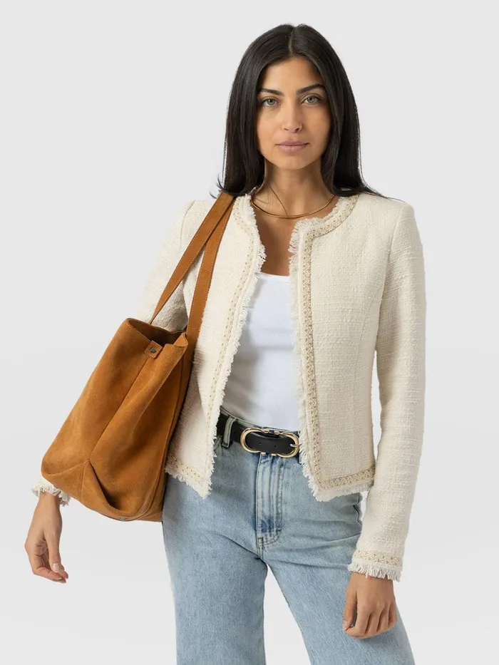 Rayner Jacket 8211 Cream Boucl Cream Boucl Women Saint And Sofia Blazers