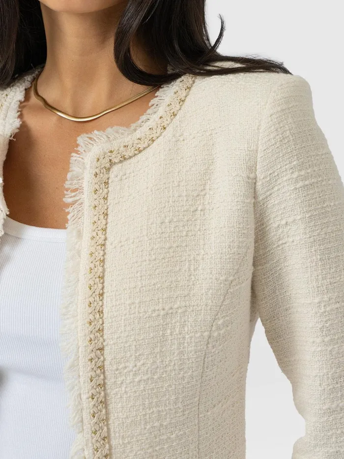 Rayner Jacket 8211 Cream Boucl Cream Boucl Women Saint And Sofia Blazers