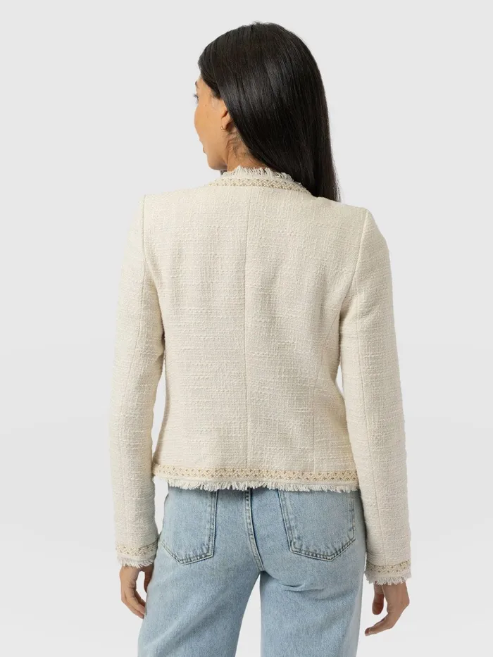 Rayner Jacket 8211 Cream Boucl Cream Boucl Women Saint And Sofia Blazers