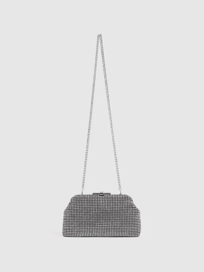 Reiss Bags Adaline Embellished Clutch Bag Gold 8211 Women