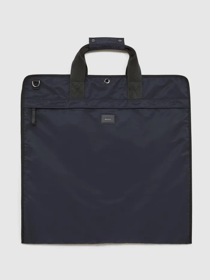Reiss Bags and Wallets Callum Nylon Webbing Suit Bag Dark Navy 8211 Men
