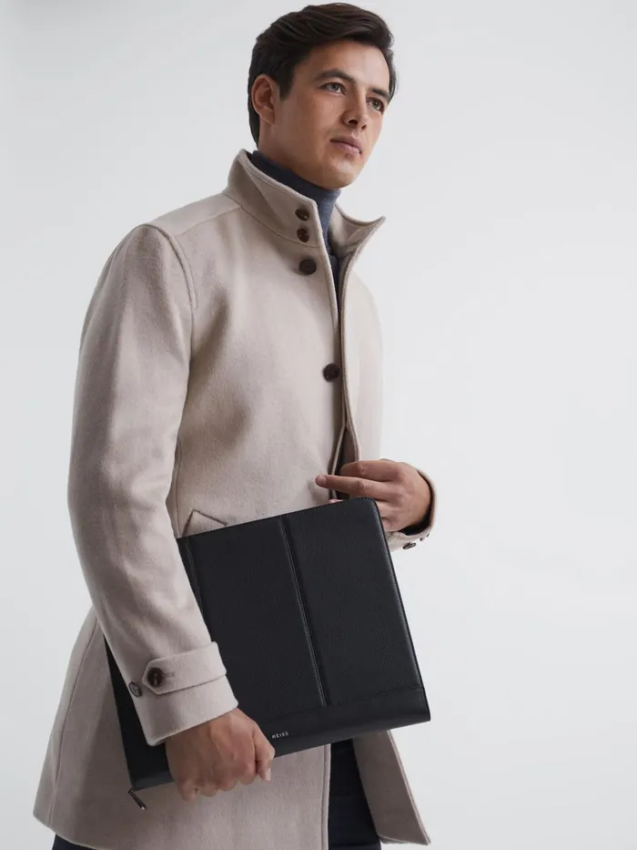 Reiss Bags and Wallets Carter Leather Folio Black 8211 Men