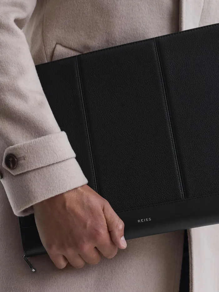 Reiss Bags and Wallets Carter Leather Folio Black 8211 Men