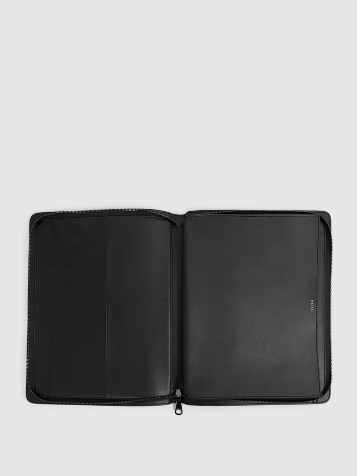 Reiss Bags and Wallets Carter Leather Folio Black 8211 Men