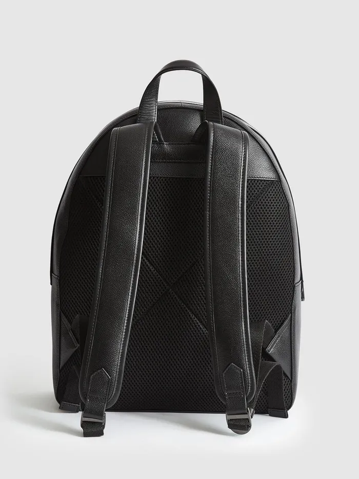 Reiss Bags and Wallets Ethan Leather Backpack Black 8211 Men