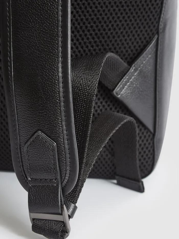 Reiss Bags and Wallets Ethan Leather Backpack Black 8211 Men