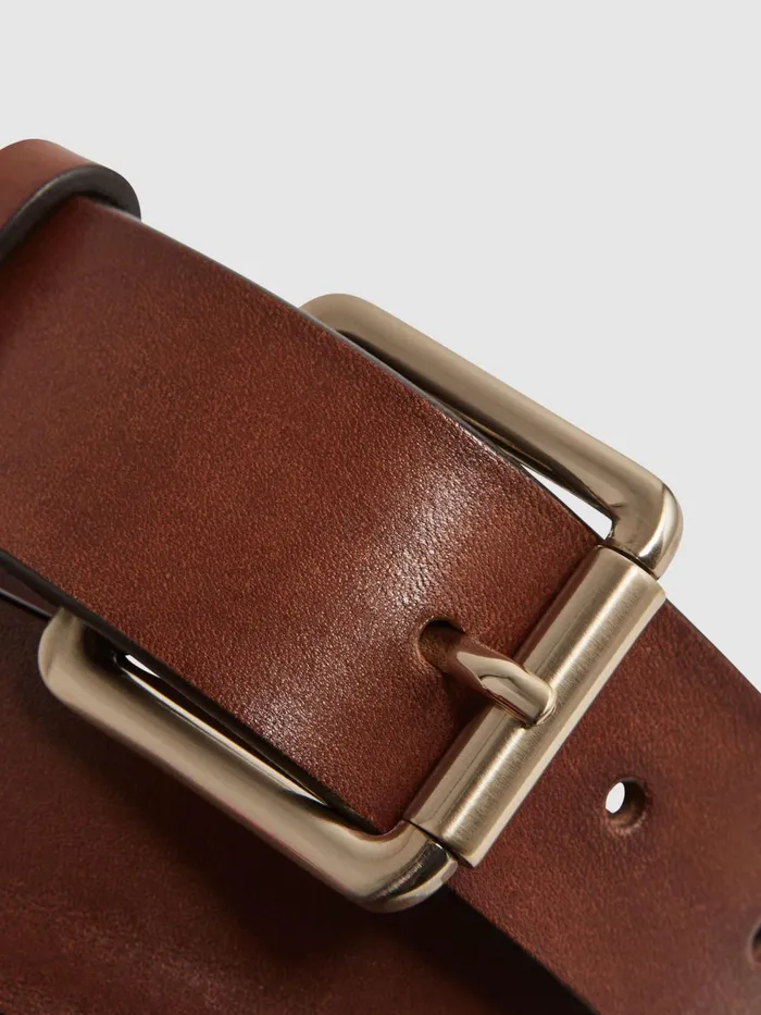 Reiss Belts Grayson Leather Rivet Belt Black 8211 Men