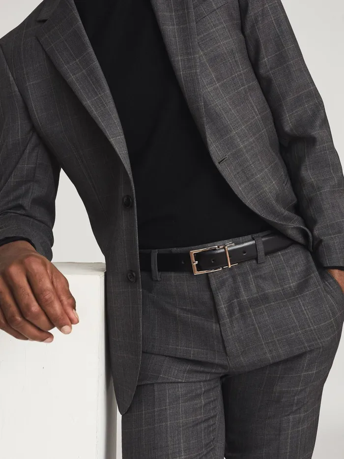 Reiss Belts Ricky Reversible Leather Belt Black 8211 Men