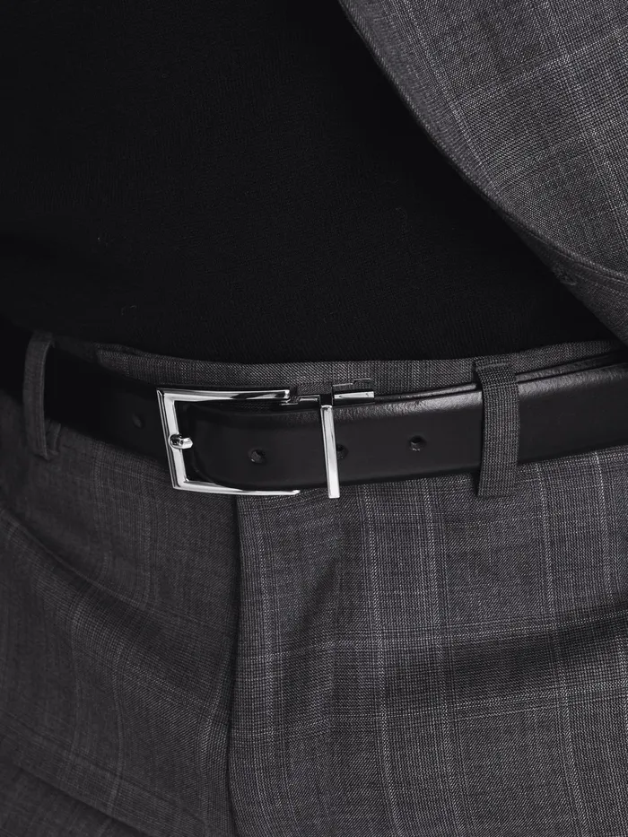 Reiss Belts Ricky Reversible Leather Belt Black 8211 Men