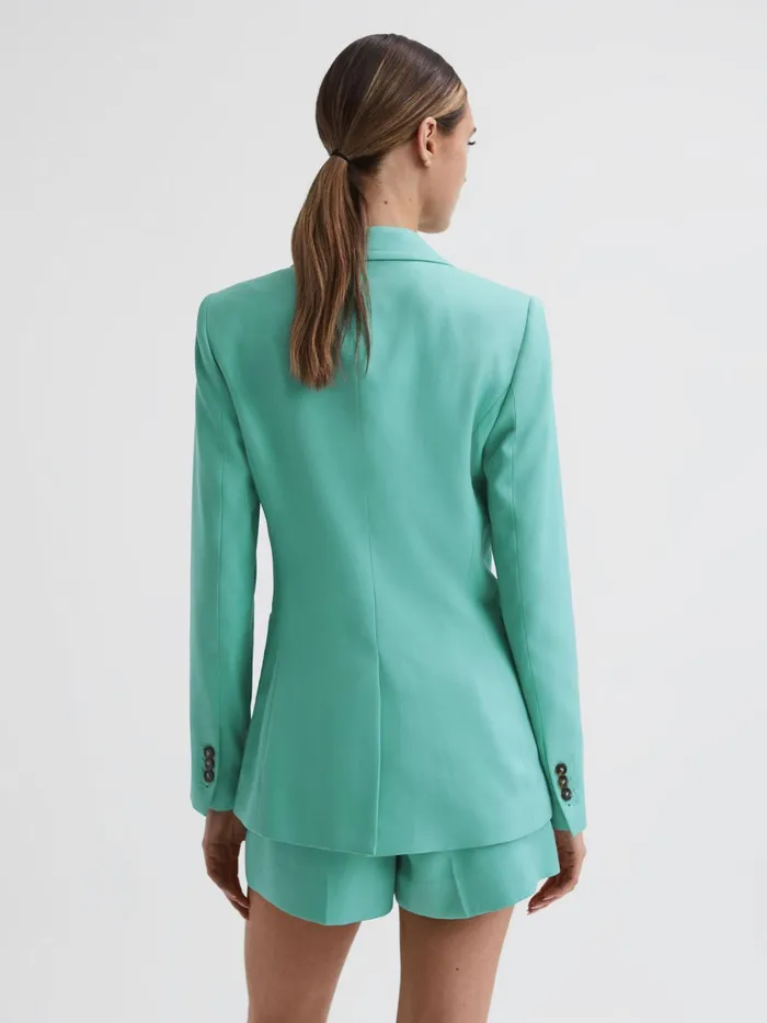 Reiss Blazers Ember Tailored Single Breasted Blazer Green 8211 Women
