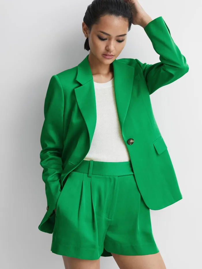 Reiss Blazers Sofie Tailored Single Breasted Blazer Green 8211 Women