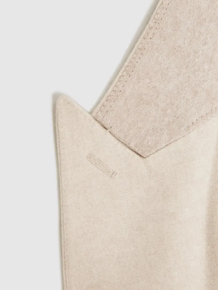 Reiss Blazers Tella Slim Fit Single Breasted Brushed Wool Blazer Stone 8211 Men