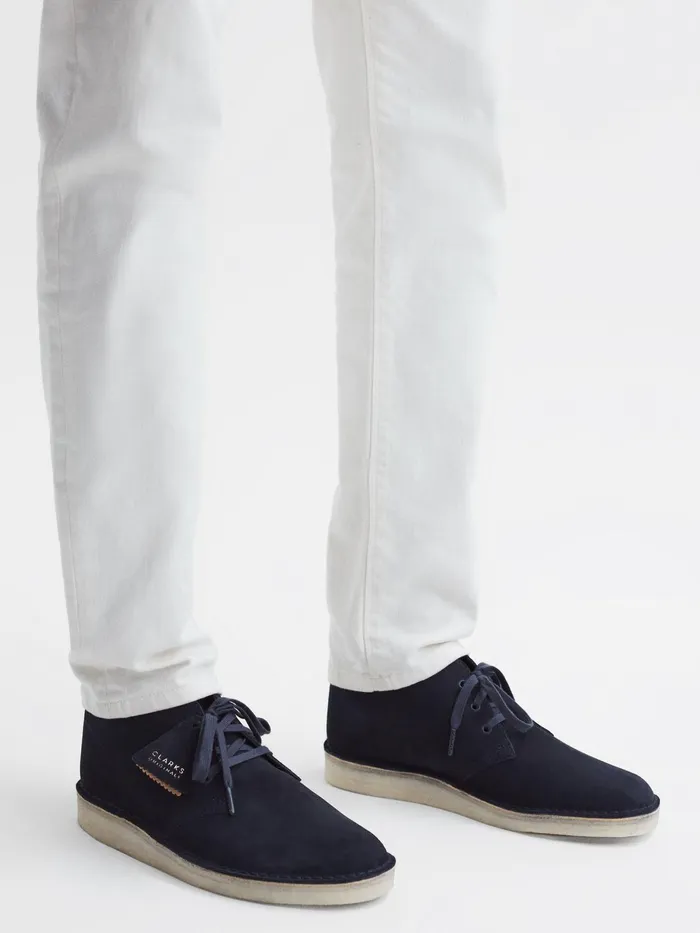 Reiss Boots Clarks Originals Suede Desert Boots Navy 8211 Men