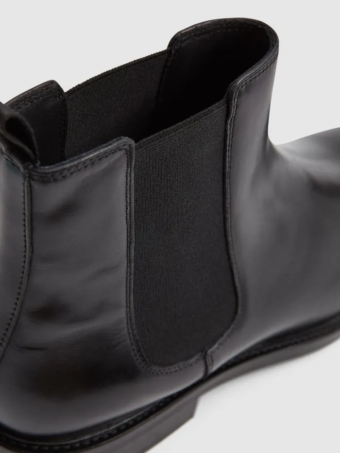 Reiss Boots Tenor Leather Chelsea Boots Black 8211 Men