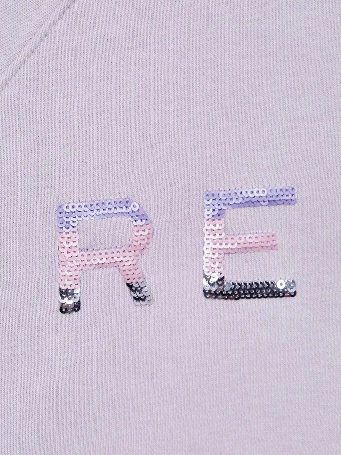 Reiss CoOrds Bryony Sequin Crew Neck Jumper Lilac 8211 Children