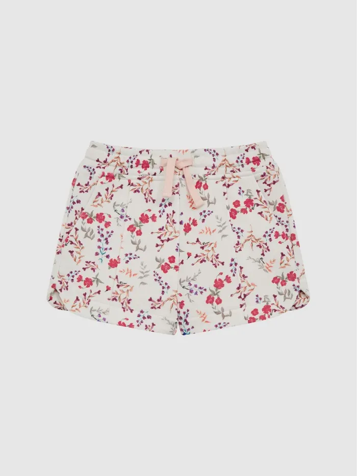 Reiss CoOrds Harper Relaxed Floral Printed Shorts Pink Print 8211 Children