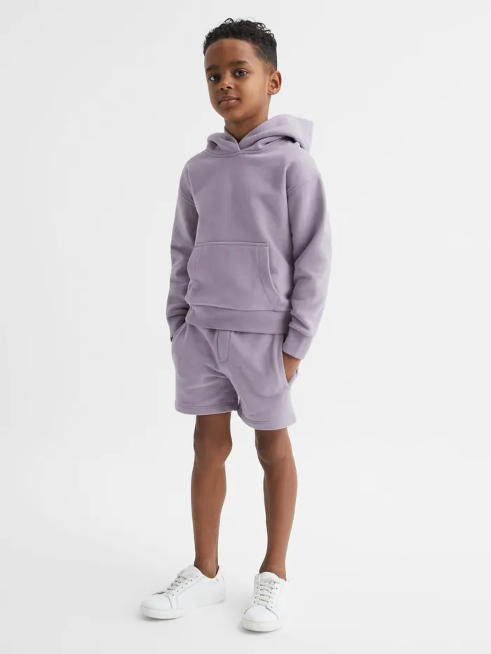 Reiss CoOrds Henry Drawstring Jersey Shorts Lilac 8211 Children