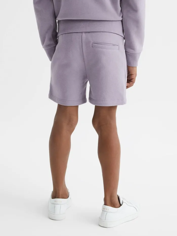 Reiss CoOrds Henry Drawstring Jersey Shorts Lilac 8211 Children