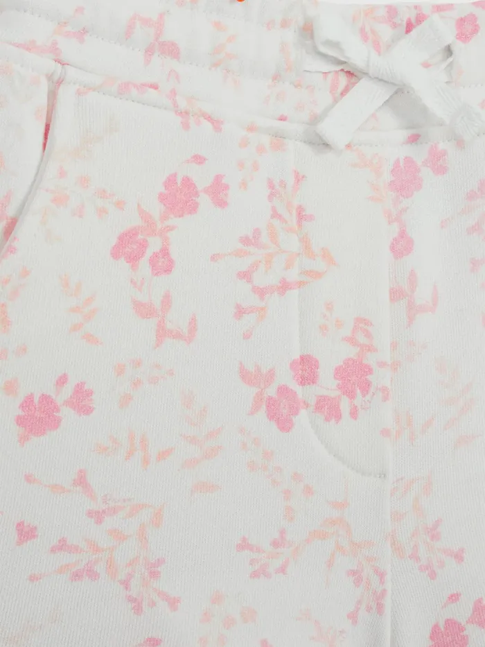 Reiss CoOrds Nina Floral Print Set 8211 Sweatshirt And Shorts Pink Print 8211 Children