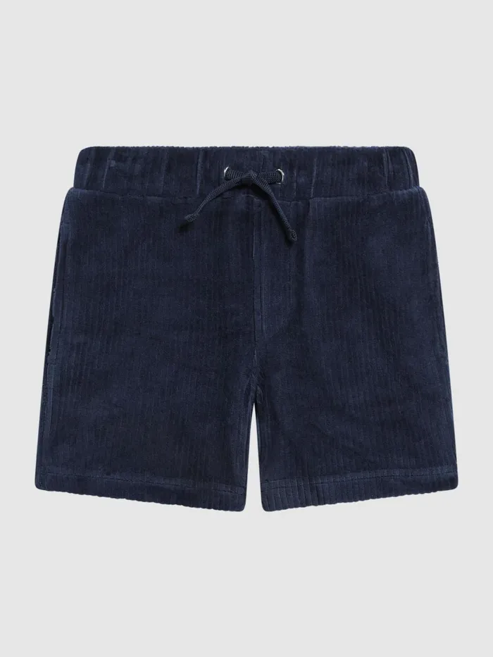 Reiss CoOrds Tortuga Ribbed Chenille Drawstring Shorts Navy 8211 Children