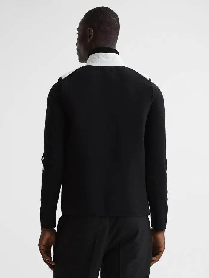Reiss Coats and Jackets Ascot Hybrid Funnel Neck Gilet White 8211 Men