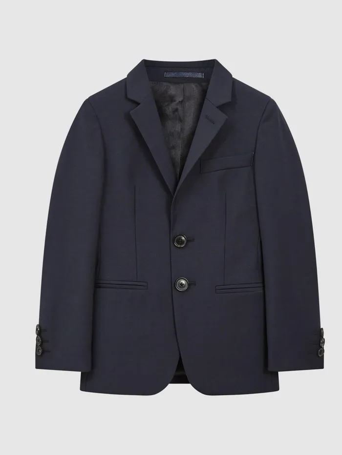 Reiss Coats and Jackets Hope Modern Fit Mixer Blazer Navy 8211 Children