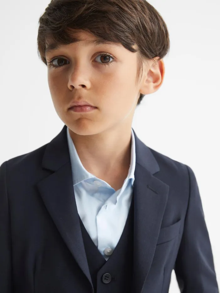 Reiss Coats and Jackets Hope Modern Fit Mixer Blazer Navy 8211 Children