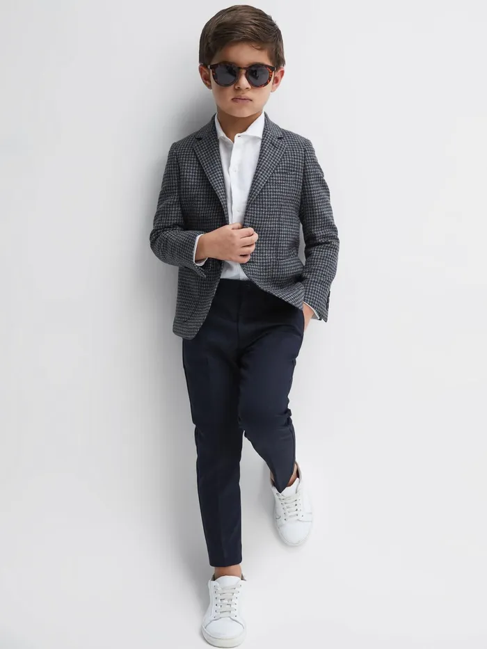 Reiss Coats and Jackets Progress Junior Puppytooth Single Breasted Blazer Navybrown Puppytooth 8211 Children Reiss Coats and Jackets Progress Junior Puppytooth Single Breasted Blazer Navybrown Puppytooth 8211 Children