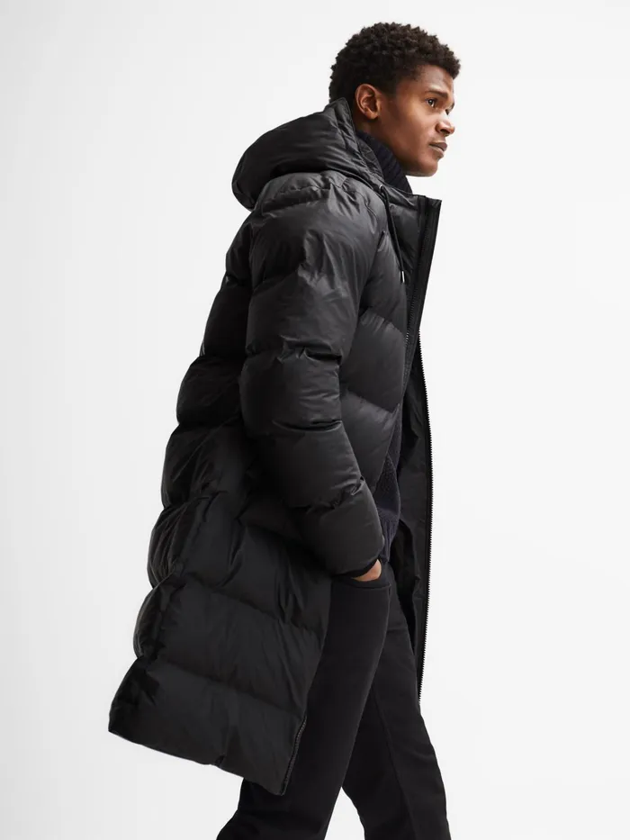 Reiss Coats and Jackets Rains Hooded Puffer Jacket Black 8211 Women