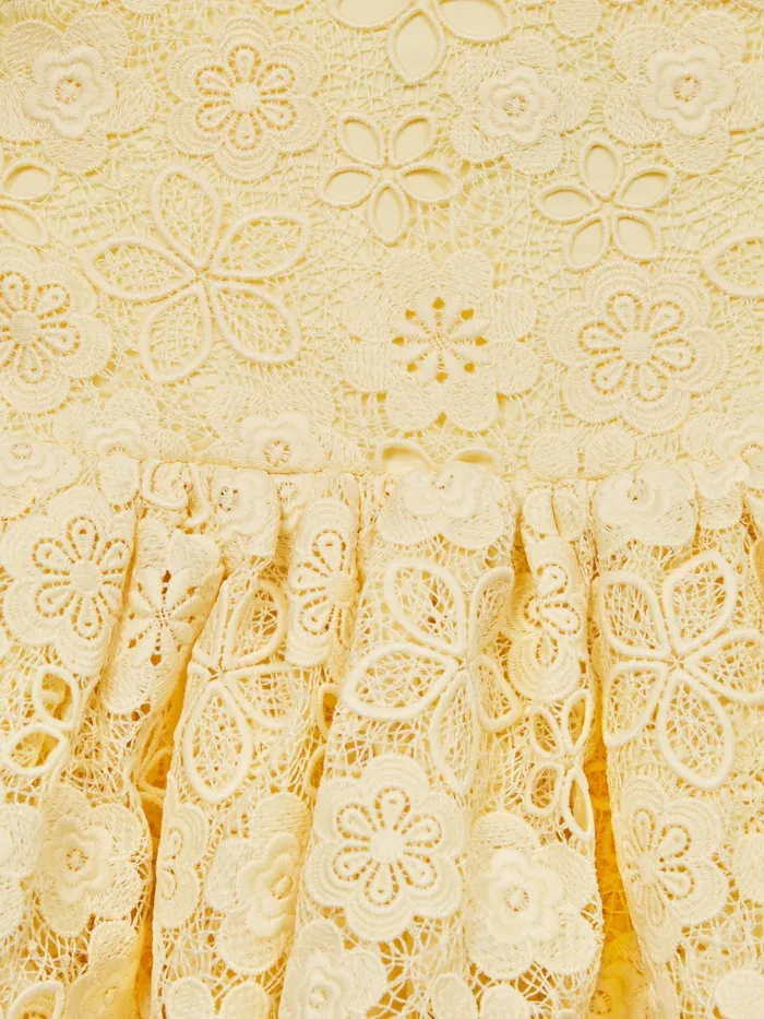 Reiss Dresses and Jumpsuits Bethany Bow Strap Lace Dress Lemon 8211 Children