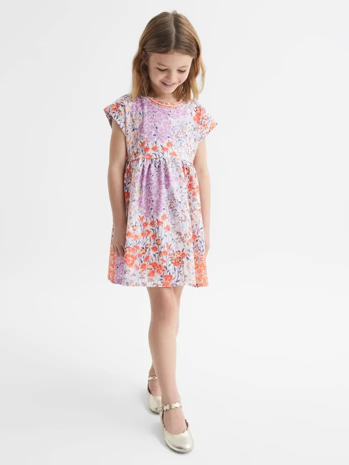 Reiss Dresses and Jumpsuits Dahlia Floral Print Jersey Dress Pink Print 8211 Children
