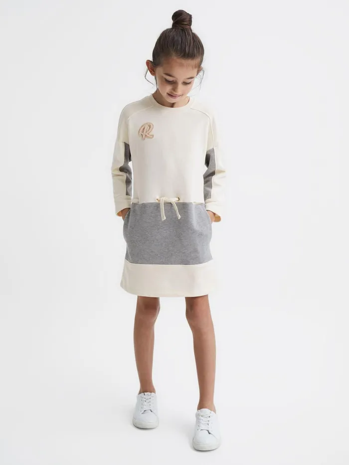 Reiss Dresses and Jumpsuits Ellia Colourblock Sweater Dress Pale Pinkgrey Marl 8211 Children Reiss Dresses and Jumpsuits Ellia Colourblock Sweater Dress Pale Pinkgrey Marl 8211 Children
