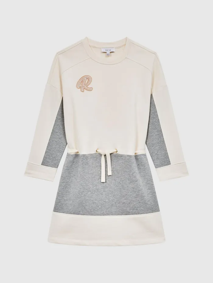 Reiss Dresses and Jumpsuits Ellia Colourblock Sweater Dress Pale Pinkgrey Marl 8211 Children