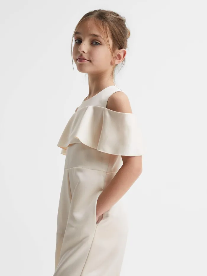 Reiss Dresses and Jumpsuits Henny OffTheShoulder Jumpsuit Ivory 8211 Children Reiss Dresses and Jumpsuits Henny OffTheShoulder Jumpsuit Ivory 8211 Children