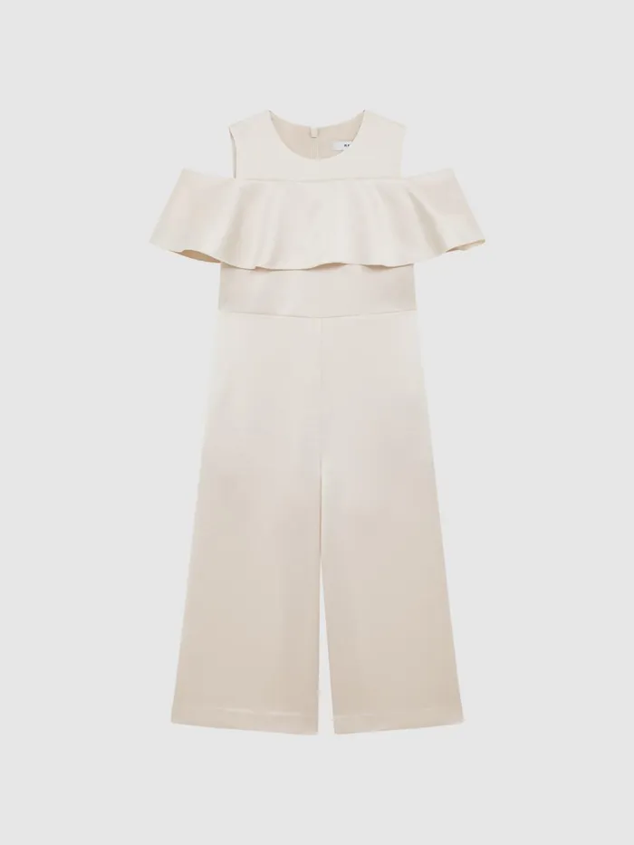 Reiss Dresses and Jumpsuits Henny OffTheShoulder Jumpsuit Ivory 8211 Children