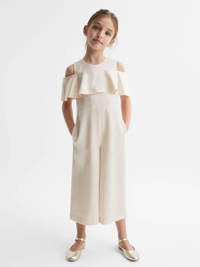 Reiss Dresses and Jumpsuits Henny OffTheShoulder Jumpsuit Ivory 8211 Children