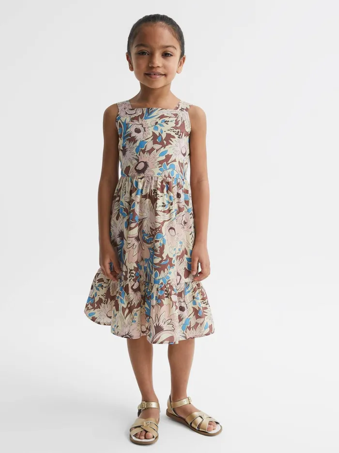 Reiss Dresses and Jumpsuits Marcie Printed Strappy Dress Lilac 8211 Children
